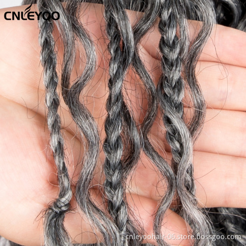 12 inch Grey Bohemian Box Braid Crochet Hair Short BOHO GoddessCrochet Box Braiding Hair Extension